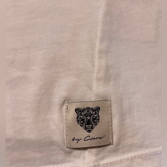 NWT LITA BY CIARA WHITE ORGANIC COTTON SLEEVELESS TEE SIZE XS - Picture 5 of 5